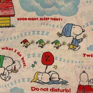 Peanuts Snoopy Bedding Sheets - Red, Blue, Yellow
